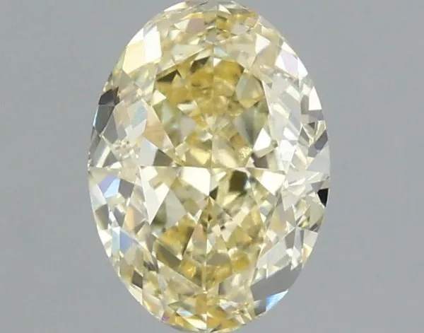 1.01ct OVAL Fancy Yellow VS1 Coloured Lab diamond