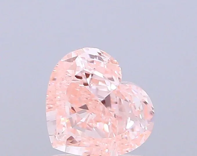 1.01ct HEART Fancy Intense Pink VVS2 Coloured Lab diamond