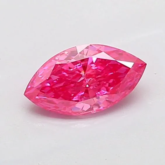 1.05ct MARQUISE Fancy Vivid Pink VS1 Coloured Lab diamond