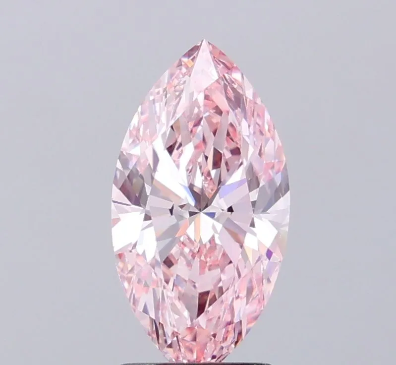 2.20ct MARQUISE Fancy Intense Pink VVS1 Coloured Lab diamond