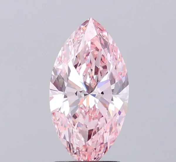 2.2ct MARQUISE Fancy Intense Pink VVS1 Coloured Lab diamond