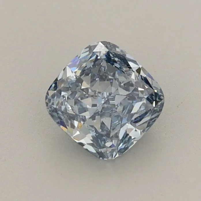 0.64ct CUSHION Fancy Vivid Blue VVS2 Coloured Lab diamond