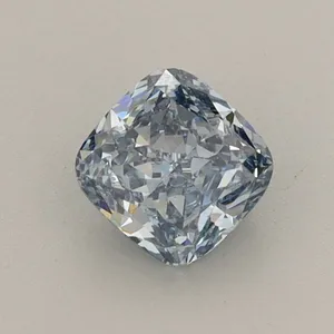 0.64ct CUSHION Fancy Vivid Blue VVS2 Coloured Lab diamond