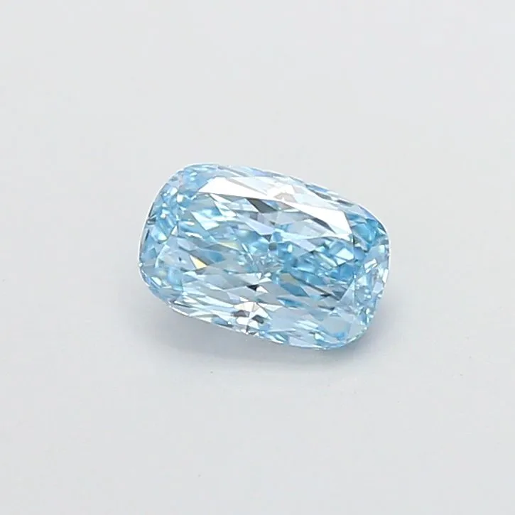 1.01ct CUSHION Fancy Vivid Blue VS2 Coloured Lab diamond