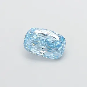 1.01ct CUSHION Fancy Vivid Blue VS2 Coloured Lab diamond