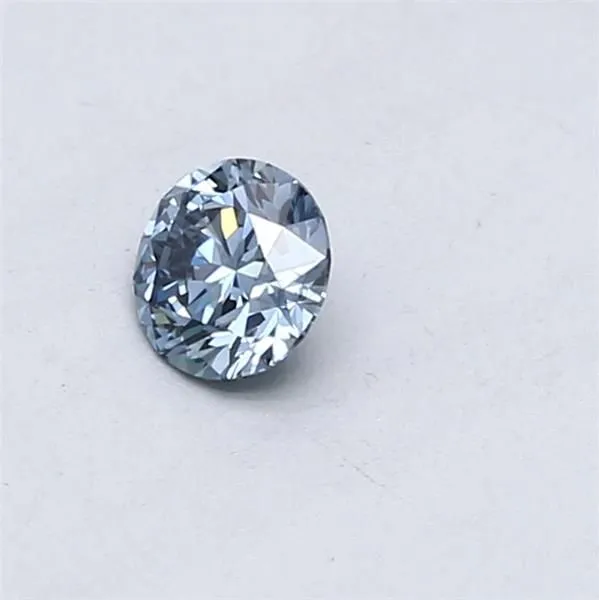 0.30ct ROUND Fancy Vivid Blue VS1 Coloured Lab diamond