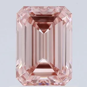 1.02ct EMERALD Fancy Intense Pink VS1 Coloured Lab diamond