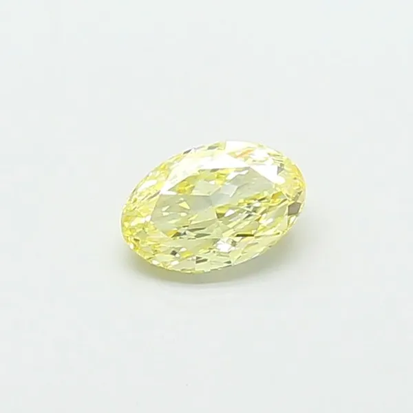 1.08ct OVAL Fancy Yellow VVS2 Coloured Lab diamond