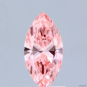 1.1ct MARQUISE Fancy Vivid Pink VS1 Coloured Lab diamond