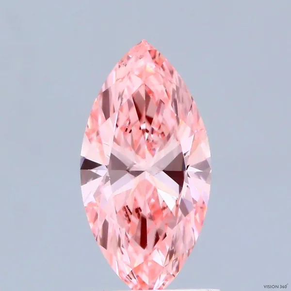 1.1ct MARQUISE Fancy Vivid Pink VS1 Coloured Lab diamond
