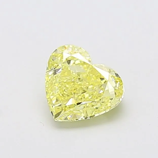 1.27ct HEART Fancy Intense Yellow VVS2 Coloured Lab diamond