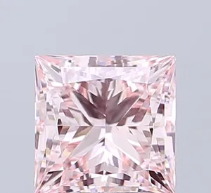 1.83ct PRINCESS Fancy Intense Pink VVS2 Coloured Lab diamond