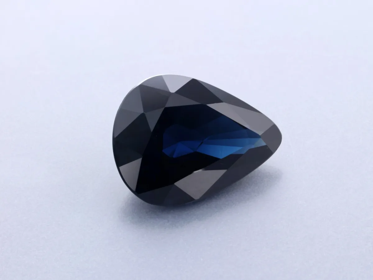 1.55ct Blue Sapphire, Pear Shape gemstone