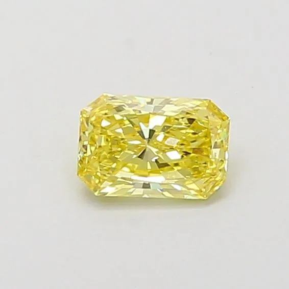 0.35ct RADIANT Fancy Intense Yellow VVS2 Coloured Lab diamond