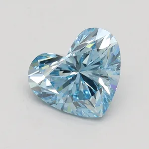 1.53ct HEART Fancy Intense Blue VS2 Coloured Lab diamond
