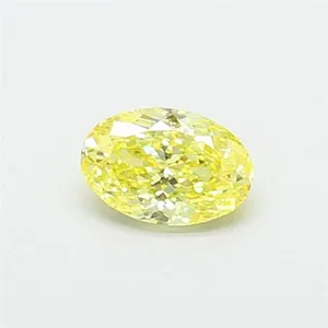 1.03ct OVAL Fancy Intense Yellow VVS2 Coloured Lab diamond