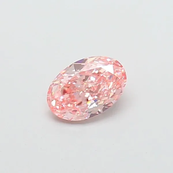 1.1ct OVAL Fancy Vivid Pink VS2 Coloured Lab diamond