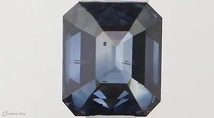0.57ct EMERALD Fancy Deep Blue SI1 Coloured Lab diamond