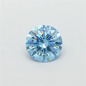 1.2ct ROUND Fancy Vivid Blue VS1 Coloured Lab diamond