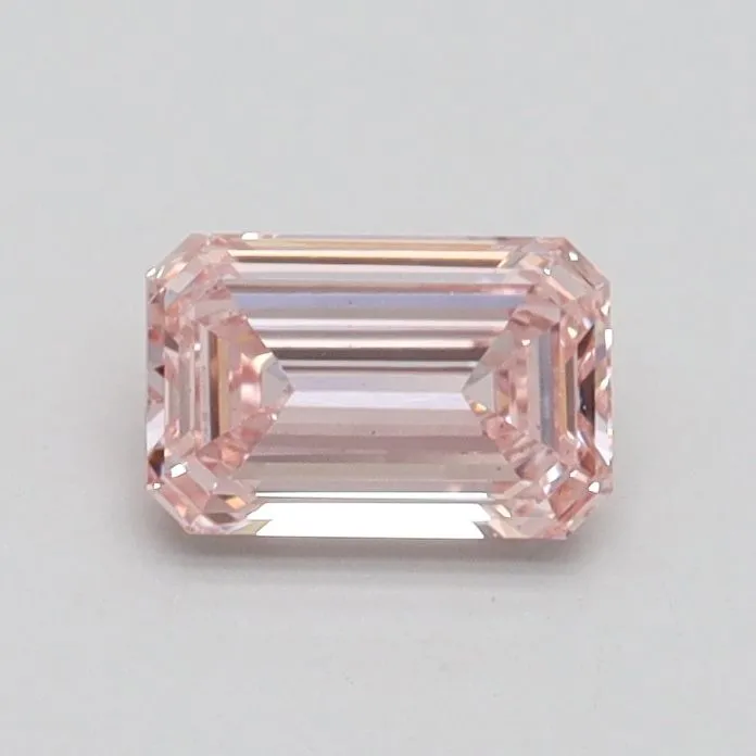 0.50ct EMERALD Fancy Pink VS2 Coloured Lab diamond