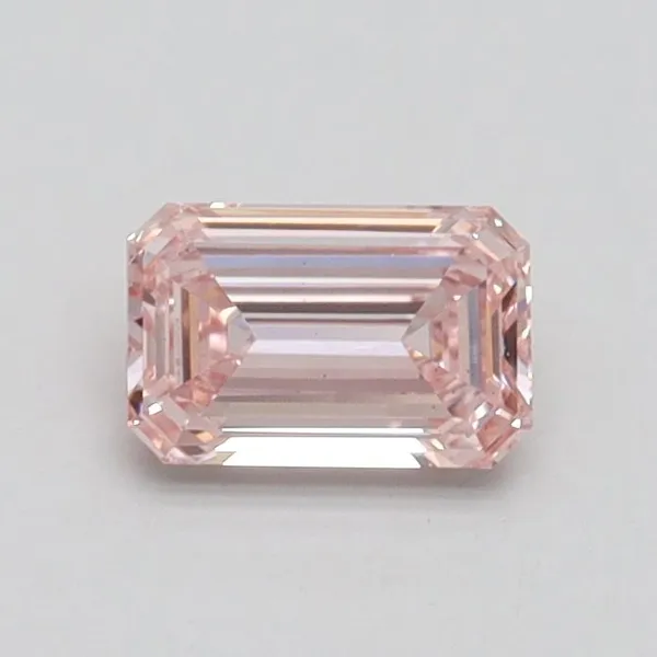 0.5ct EMERALD Fancy Pink VS2 Coloured Lab diamond