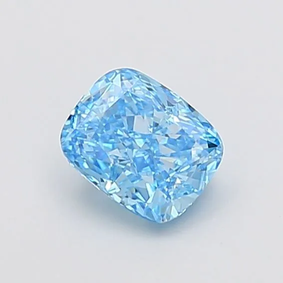 1.08ct CUSHION Fancy Vivid Blue VS1 Coloured Lab diamond