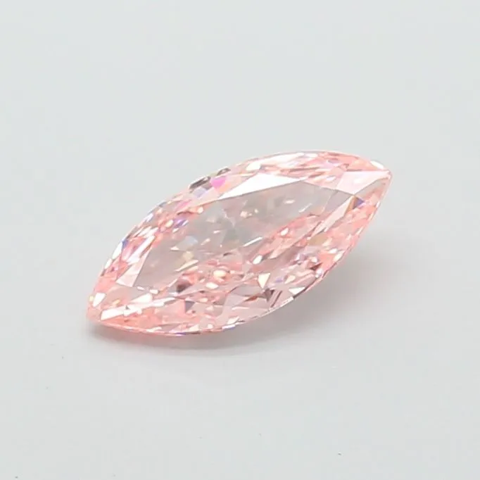 1.00ct MARQUISE Fancy Vivid Pink VS1 Coloured Lab diamond