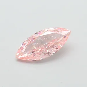 1ct MARQUISE Fancy Vivid Pink VS1 Coloured Lab diamond