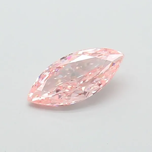 1ct MARQUISE Fancy Vivid Pink VS1 Coloured Lab diamond