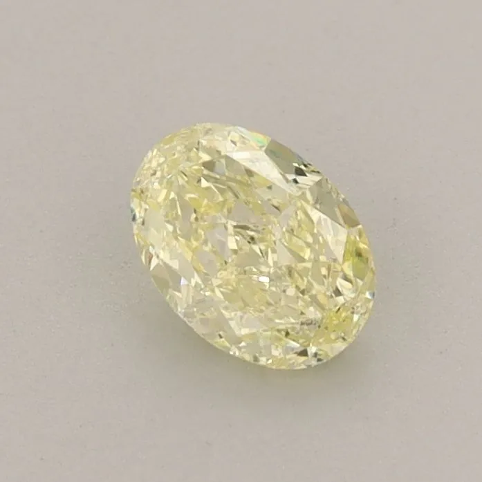 0.50ct OVAL Fancy Intense Yellow VS1 Coloured Lab diamond