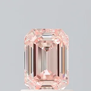 1.05ct EMERALD Fancy Intense Pink VVS2 Coloured Lab diamond