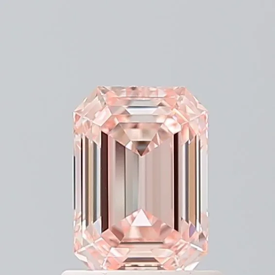 1.05ct EMERALD Fancy Intense Pink VVS2 Coloured Lab diamond