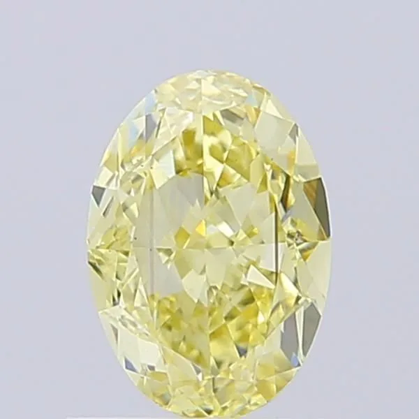 1ct OVAL Fancy Yellow VS2 Coloured Lab diamond