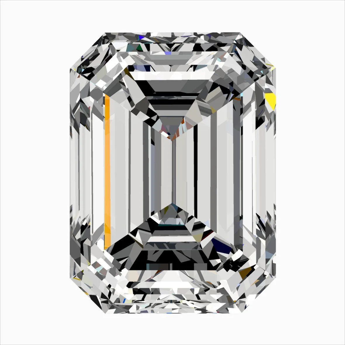 0.40ct EMERALD H VVS2 Natural diamond