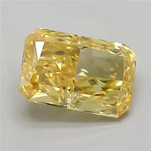 1.01ct RADIANT Fancy Intense Yellow VS1 Coloured Lab diamond