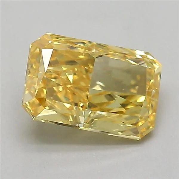 1.01ct RADIANT Fancy Intense Yellow VS1 Coloured Lab diamond