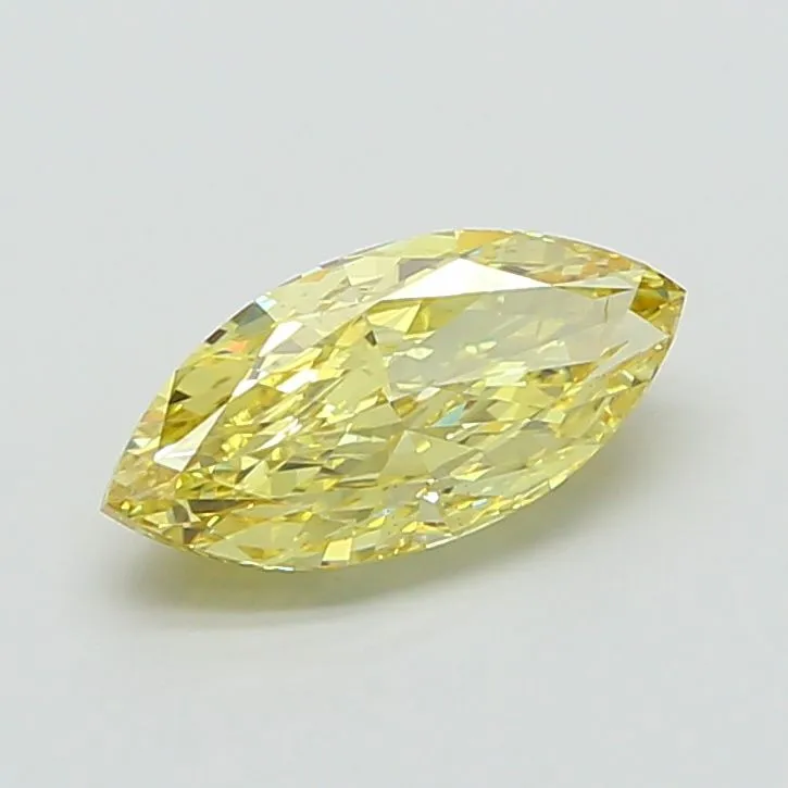 2.50ct MARQUISE Fancy Yellow VS2 Coloured Lab diamond