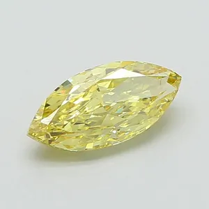 2.5ct MARQUISE Fancy Yellow VS2 Coloured Lab diamond