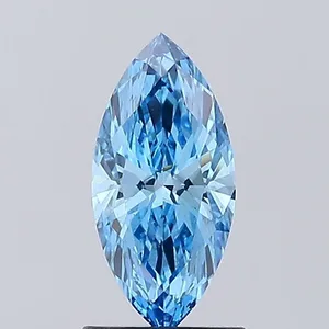 1.02ct MARQUISE Fancy Vivid Blue VS2 Coloured Lab diamond