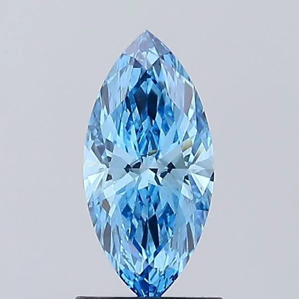 1.02ct MARQUISE Fancy Vivid Blue VS2 Coloured Lab diamond
