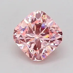 1.02ct CUSHION Fancy Intense Pink VS1 Coloured Lab diamond