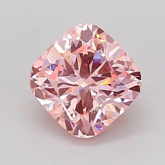 1.02ct CUSHION Fancy Intense Pink VS1 Coloured Lab diamond