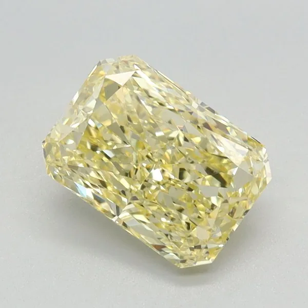 1.4ct RADIANT Fancy Intense Yellow VS1 Coloured Lab diamond