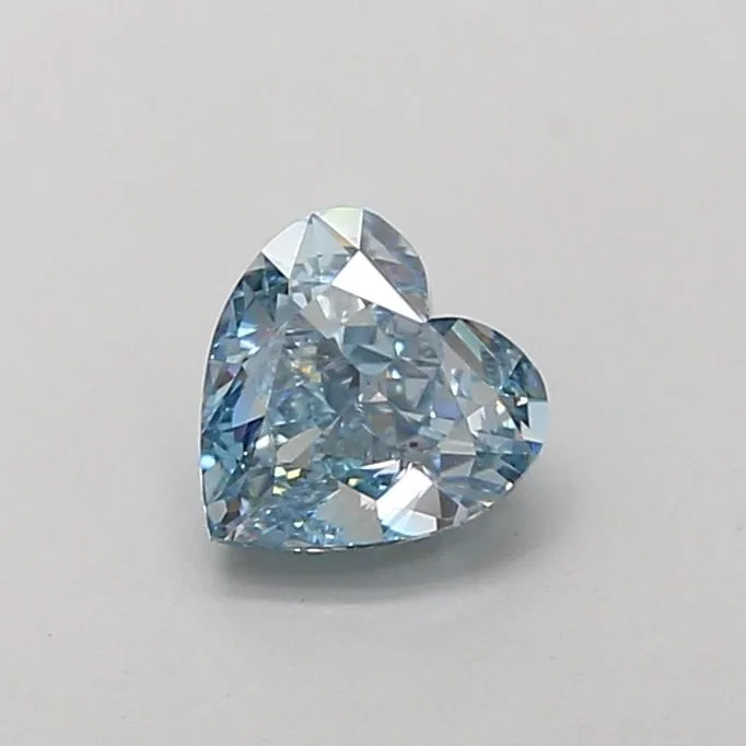 1.01ct HEART Fancy Vivid Blue VVS2 Coloured Lab diamond