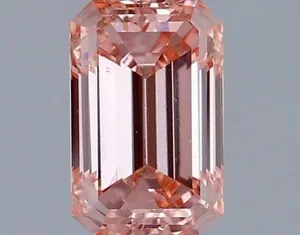 1.06ct EMERALD Fancy Vivid Pink VS1 Coloured Lab diamond