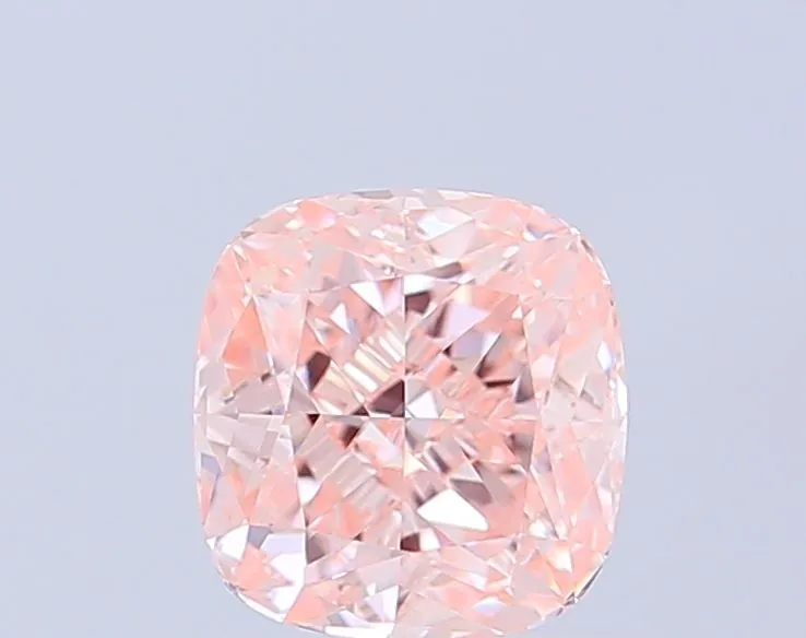 1.12ct CUSHION Fancy Intense Pink VS1 Coloured Lab diamond