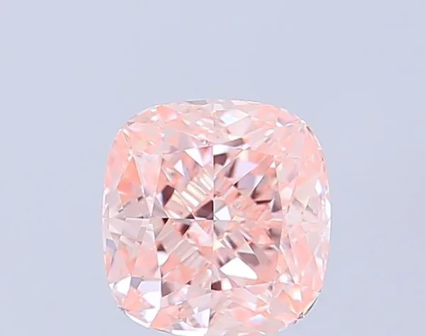 1.12ct CUSHION Fancy Intense Pink VS1 Coloured Lab diamond