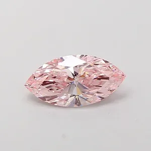 1.02ct MARQUISE Fancy Intense Pink VS1 Coloured Lab diamond