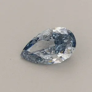 0.36ct PEAR Fancy Vivid Blue VS1 Coloured Lab diamond