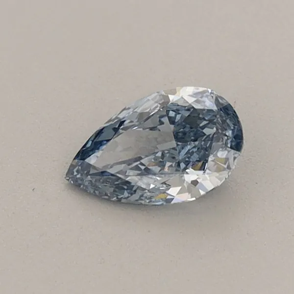 0.36ct PEAR Fancy Vivid Blue VS1 Coloured Lab diamond